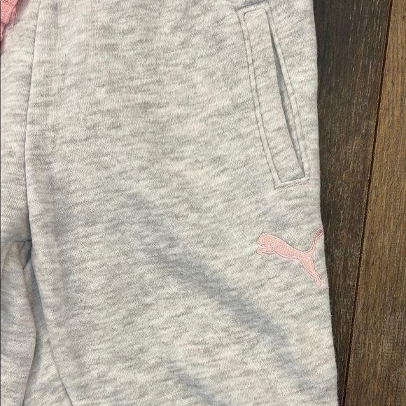 Puma Light Heather Gray Jogger Sweatpants - Picture 3 of 7